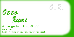 otto rumi business card